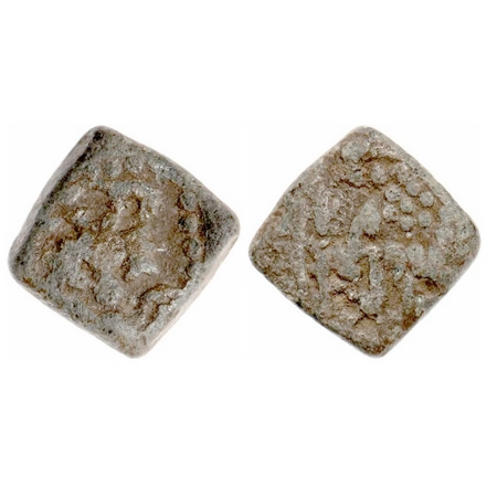 Guptas, Kumaragupta I, (AD 414-455), Heavy weight. Lead Unit, 3.27g, Garuda Type of Wester