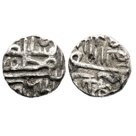 Gujarat Sultanate, Silver ½ Tanka, 3.53g, (32 rati standard), Shams Al Din Muzaffar II, Mi
