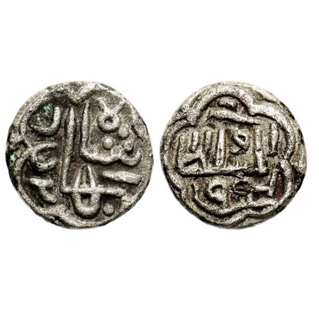 Gujarat Sultanate, 1/6 Silver Tanka, 1.41g, Qutb al-din Bahadur Shah, (AH 932-943/AD 1526-