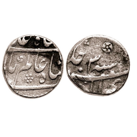 Shah Alam Bahadur, Silver Rupee, 11.21g, Karimabad Mint, RY 3. KM 347.11. Fine+, Scarce.
