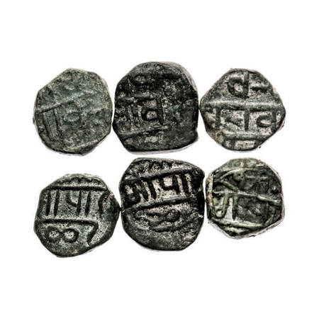 Maratha Confederacy, Copper Paisa (3 Coins), in the name of Gopal Rao, tentatively attribu