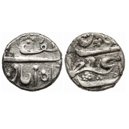 Maratha Confederacy, Silver Rupee, 11.19g, Azamnagar Mint (Belgaum-Shahpur), in the name o