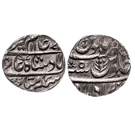 Rohilkhand, Siver Rupee, 10.87g, Muradabad Mint, under Hafiz Rahmat Khan (AH 1167-1188), i