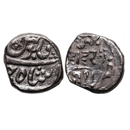 Bhaunagar, Copper Dhinglo, 8.06g, Thakurs of Bhaunagar, INO Shah Jahan III, Obv: Falus Sha