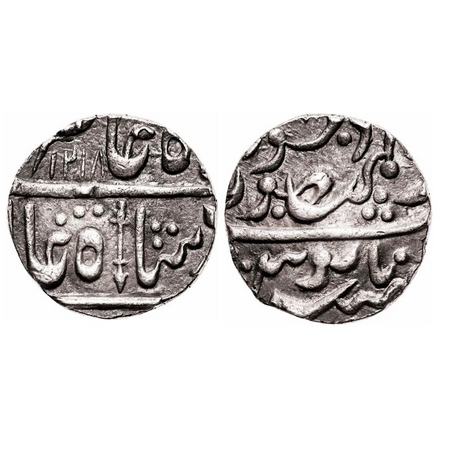 Jodhpur, Silver Rupee, 11.25g, Man Singh (AH1218-1259/1803-1843AD), in the name of Shah Al