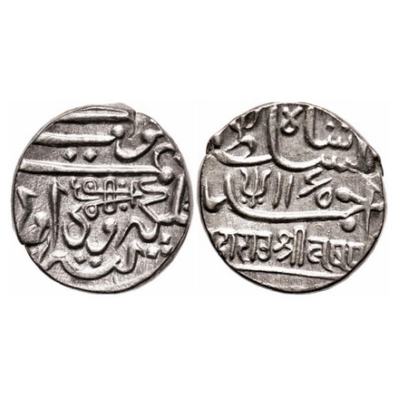 Kutch, Silver Kori, 4.65g, Lakhpatji, INO Ahmad Shah Durrani type, Frozen date AH 1165. Ra
