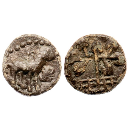 Northern Maharashtra, Uninscribed die-struck Lead coin of Pre-Satavahana or early Satavaha