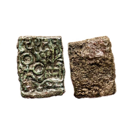 Pre Satavahanas Bhadras of Narmada valley, Damabhadra, Punch-Marked type, Copper Karshapan