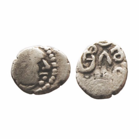 Rashtrakutas of Western India, Guna Tunga (c. 8th Century AD), Silver, Drachma, 0.50g, 7.5