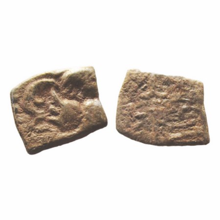 Late Western Kshatrapas of Early Guptas, Lead Unit, Anepigraphic dateless type, 1.30g, 15.