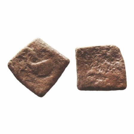 Late Western Kshatrapas of Early Guptas, Lead Unit, Anepigraphic dateless type, 2.04g, 17.