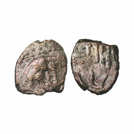 Chalukyas of Badami, 596-610 CE, North Maharashtra and South Gujarat Region, Copper, 1.56g