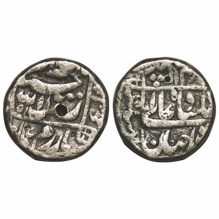 Shah Jahan I, Silver Rupee, 11.39g, Bhilsa Mint, AH (10)51, name of four caliphs and kalim