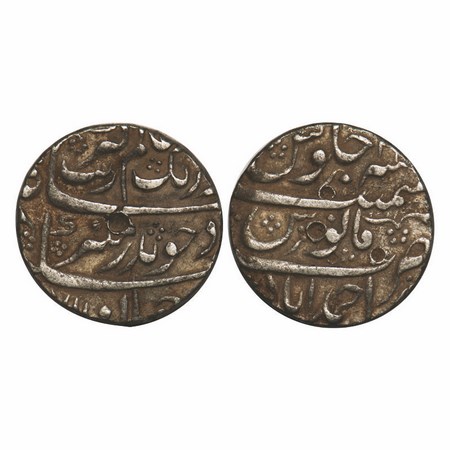 Aurangzeb (AH 1068-1118 / 1658-1707 AD), Silver Rupee, 11.50g, Ahmadabad Mint, RY32. KM 30