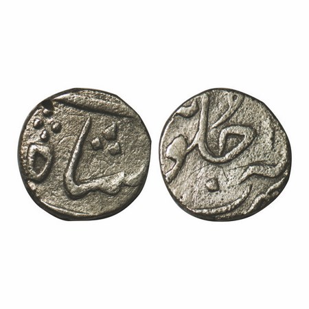 Shah Alam II, Silver ½ Rupee, 5.62g, (Surat) Mint, AH Unseen / 2x RY. KM 723. Very Fine, S