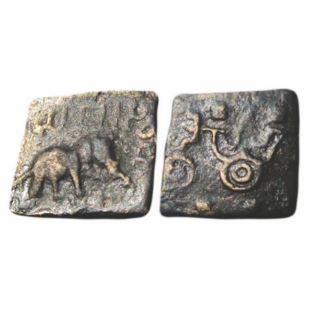 Pre Satavahanas, Vidarbha Region Sebaka, c.250 BC, Copper, 6.13g, 18.69x19.88mmObv: Elepha