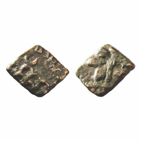 Maharathis of Satavahana Era, Vidarbha (150-200 AD), Copper Unit, 2.12g, 15.64x17.80mm, Ma
