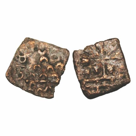 Maharathis of Satavahana Era, Vidarbha (150-200 AD), Copper Unit, 2.19g, 20.85x22.12mm, Ma