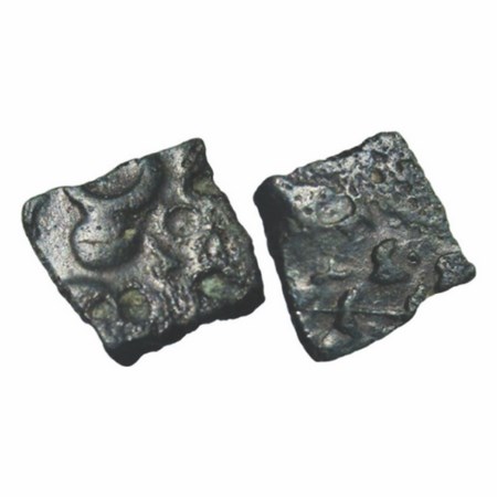 Early Satavahana Period, Copper, 1.5g, 13.78x14.51mm, North-Central Deccan (Marathwada and