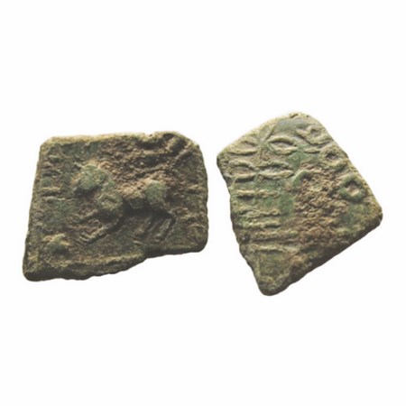 Satvahan, Siri Satkarni, Copper Unit, Nasik Type, 4.00g. 16.89x19.34mm, (1 Cen BC), Obv : 