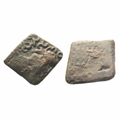 Satavahanas, Siri Satavahana, Copper Unit, 2.09 g, 18.82x17.41mm, (1 Cen BC), Newasa Type,