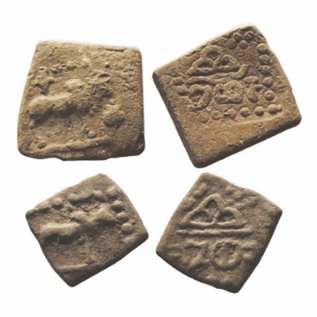 Western Kshatrapas, Kardamaka dynasty, Rudrasena III , 270 - 300 SE (348 - 378 AD), (2 coi