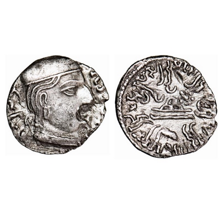 Western Kshatrapas, Rudrasen I, s/o rudrasimha (c.198-222 AD), as Mahakshatrapa, SE 112?, 