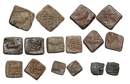 Western Kshatarapas, Lead Units (8 Coins), Different date & type of Bull, Rudrasen III (27