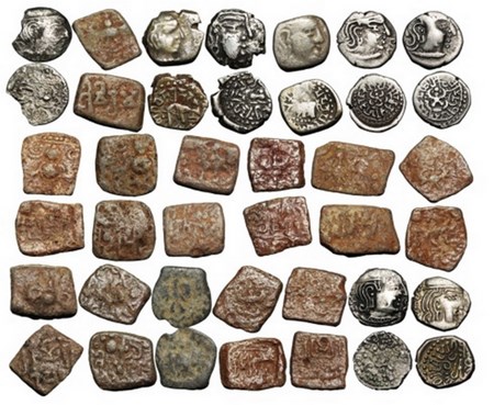 Guptas, Three rulers different collection, (20 Coins) Chandragupta (2 pcs) Guptakula type 