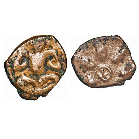 Post Gupta, South Gujarat, Anonymous and Unattributed, Lead, 1.15g, 12-12mm, issued most l