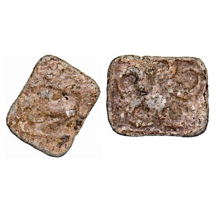 Post Gupta, South Gujarat, Anonymous and unattributed, Lead Unit, 2.65g. 13.50x14.40mm, Ob