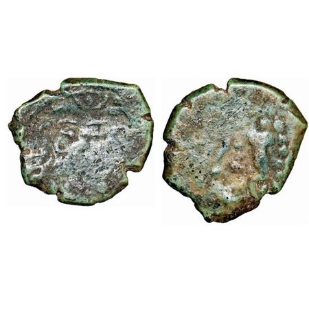 Medieval Gujarat, Unattributed and Uninscribed, Copper, 2.39g, 12-15mm, (c.700-800AD), iss