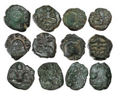 Medieval Gujarat, Uninscribed and Unattributed, Copper (6 coins), possibly of a local dyna
