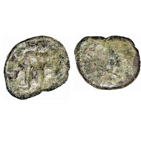 Medieval Gujarat, Uninscribed and Unattributed, Copper, 1.06g, 10-8mm, possibly of a local