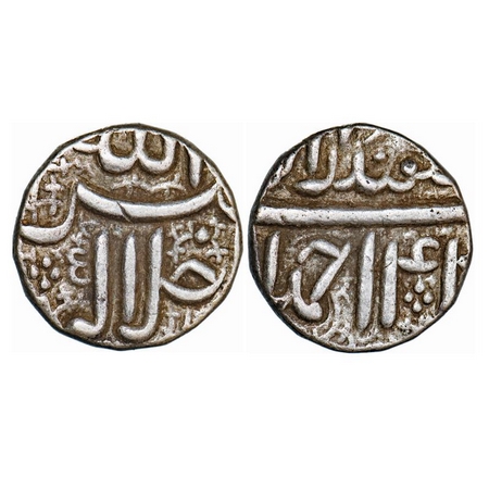 Akbar, Silver Rupee,11.40g, Ahmadabad Mint, Ilahi 44. month Isfandarmuz. KM 93.2. Very Fin