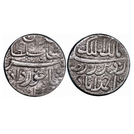 Jahangir as Salim (AH 1014-1037/1605-1628 AD), Silver Rupee, 11.20g, Ahmadabad Mint, month