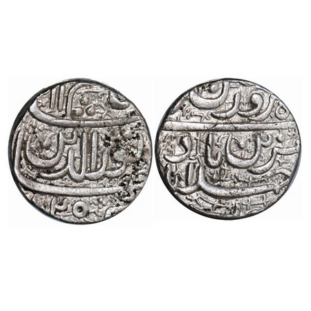 Jahangir, Silver Rupee, 11.24g, Ahmadabad Mint, 'Muzaiyan' Couplet, month Farwardin, AH 10