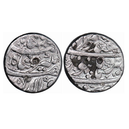 Jahangir, Silver Rupee, 11.08g, Burhanpur Mint, Ilahi Type, Month Isfandarmuz. KM 145.5. T