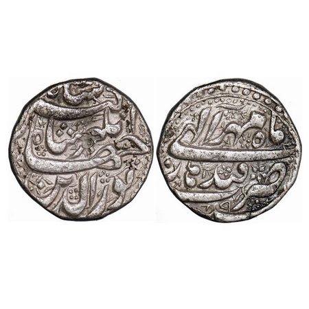 Jahangir, Silver Rupee, 11.34g, Qandhar Mint, Ilahi Type, month Mihr, 9 RY. KM 145.13. Tes