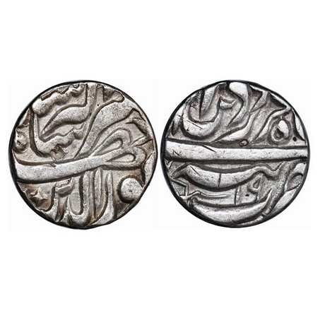 Jahangir, Silver Rupee, 11.00g, Tatta Mint, Ilahi Type, month Farwardin, 19 RY. KM 145.17.