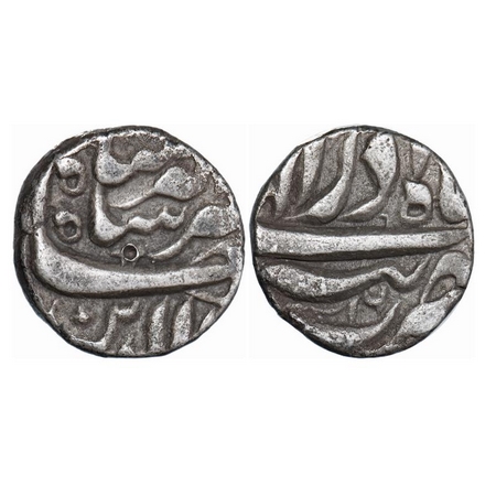 Jahangir, Silver Rupee, 11.16g, Tatta Mint, Ilahi Type, month Azar, 16 RY. KM 145.17. Test