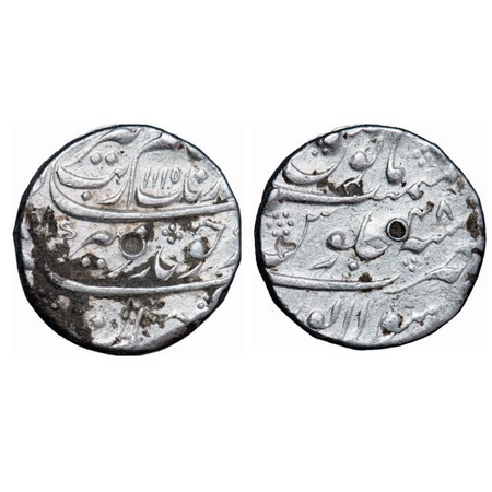 Aurangzeb, Silver Rupee, 11.42g, Solapur Mint, AH 1115 / 48 RY, Almost complete Mint name 