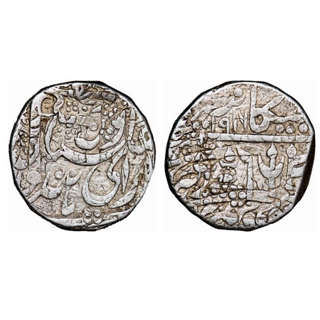 Bikanir, Silver Rupee, 11.33g, Dungar Singh, Error double struck, INO Queen Victoria, Bika