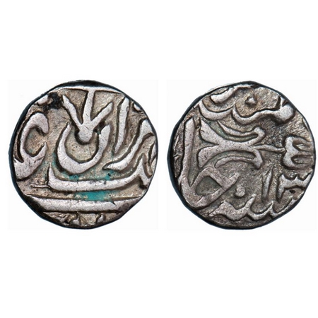Gwalior, Silver Rupee, 10.78g, Daulat Rao Sindhia (1795-1827 AD), Alamgirpur (Bhilsa) Mint