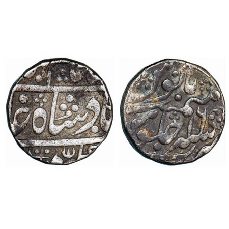 Jaipur, Silver, Rupee, 11.34g, Madho Singh (AH1174-1192 / 1760-1778 AD), (Sawai Madhopur M