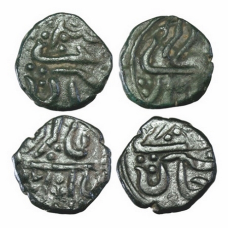 Janjira, Copper Paisa, (2 Coins), Sidi Ibrahim Khan II (AH 1204-1206/1789/1792 AD), First 