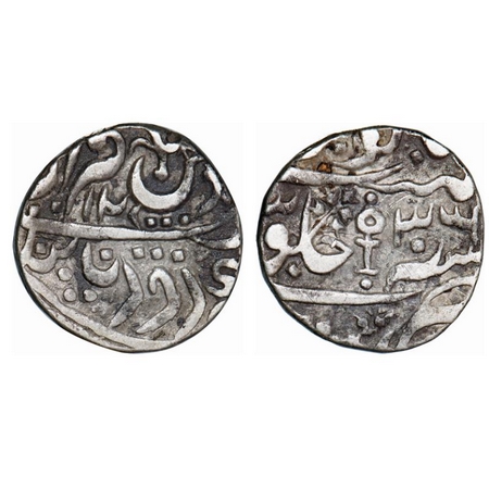 Orchha, Silver Rupee, 10.82g, Vikramajit Mahendra (AH 1211-1233 / 1796-1817 AD), INO Shah 