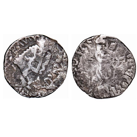 Western Kshatrapas, Nahapana, Kshaharata Family, Silver Drachma, 2.19g, 15-15mm, counter-s