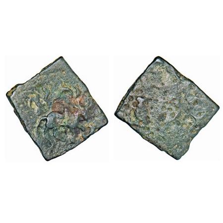 Post Mauryan, Marathwada/south Vidarbha region, 2nd BC, Kukutakhada, Copper, 2.77g, 20.18X