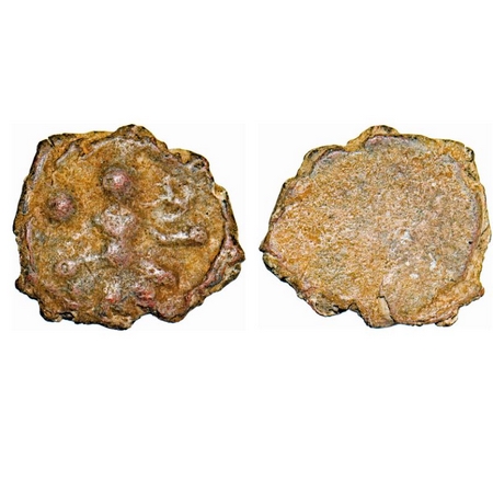 Vidarbha Region (200 BC), Lead, 5.50g, 16.33X18.50mm. Lakshmi type, Obv: Goddess Lakshmi i
